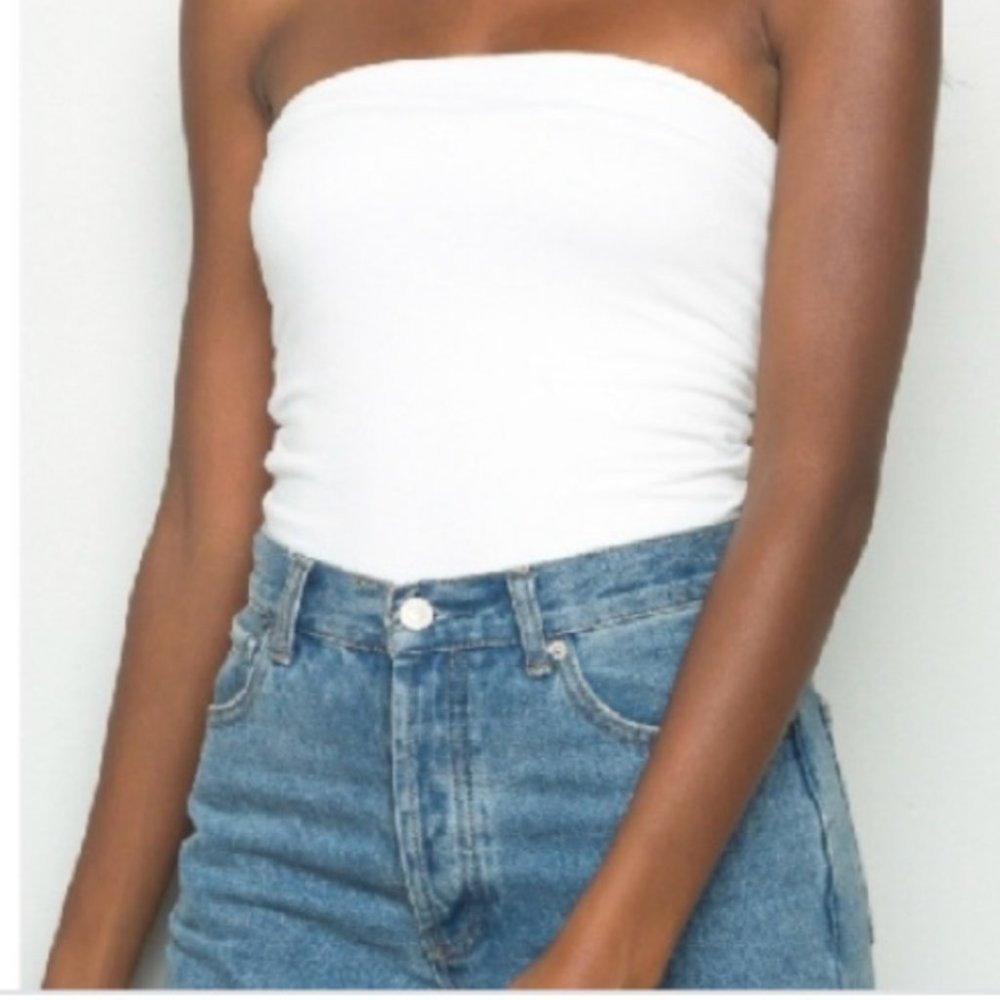 One Size Brandy Melville White Tube Top